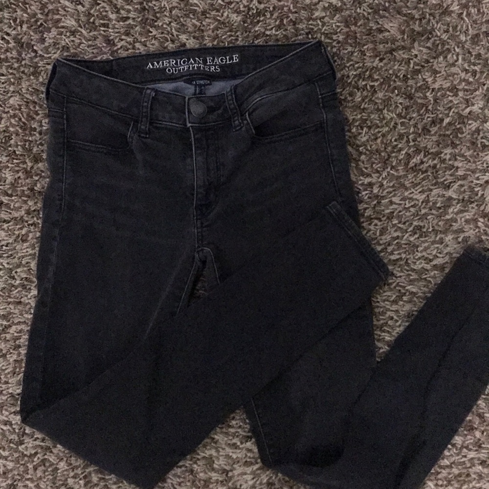 American Eagle black jeans! Size two.